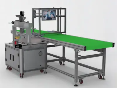 Automatic Weighing  Assembly Line 3D model
