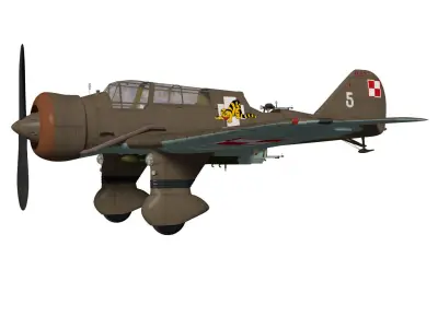PZL23 Karas 3D model