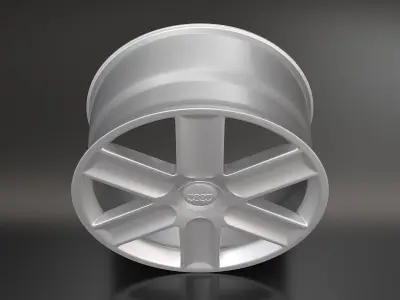 Wheel 3d Model audi 3D model