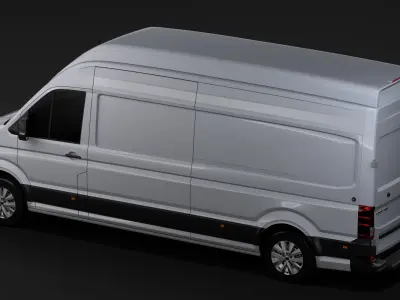 WV Crafter Van L3H3 2018 3D model