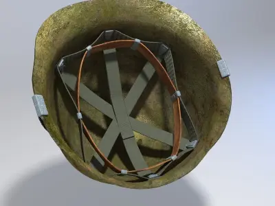 USA Army Helmet from Korea War 3D model