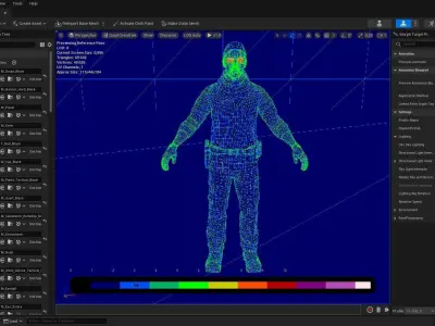 Casual Soldier 20 Low-poly 3D model