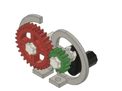 Spur Gear Keychain Made with 3D Printer Free 3D print model