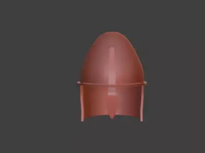 Low Poly Ottoman Helmet Free low-poly 3D model