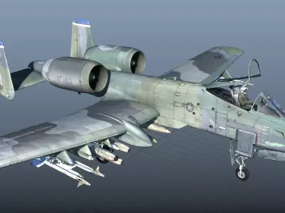 A-10 Thunderbolt High Quality 3d scan 3D model