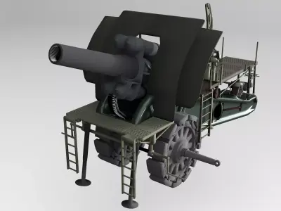Big Bertha Mortar 3D model