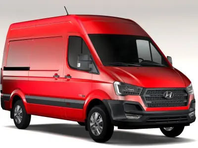 Hyundai H350 Van SWB 2017 3D model