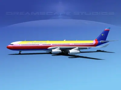Airbus A340-600 Air Jamaica 3D model