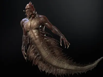 Mutant6R1 Low-poly 3D model