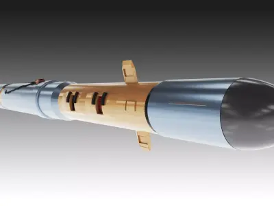 Space Missle Free 3D model