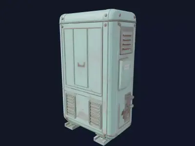 Game Ready Outdoor Air Conditioner Unit 3D Model   3D model
