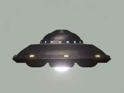 Spacial UFO - OVNI - Space Ship - Flying Saucer 3D model 3 3D model