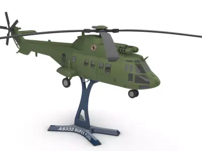AS332 SUPER PUMA 3D print model