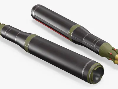 RS-26 Rubezh Multiple Warhead Missile 3D model