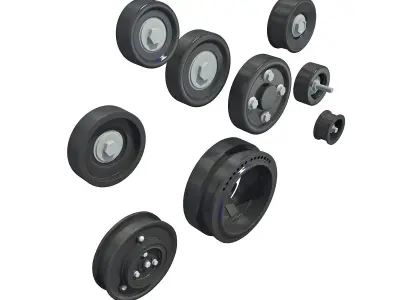 Engine Pulleys 3D model