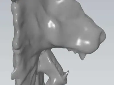 MakeIT Lion Face Hanger 3D Model 3D model