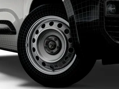 Peugeot Partner Professional 2020 wheel 3D model