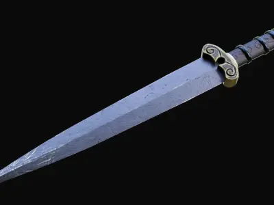 Apsu Dagger Low-poly 3D model