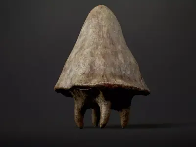 Mushroom Monster5 Low-poly 3D model