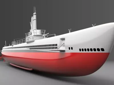 USS Tang -SS 306 3D model