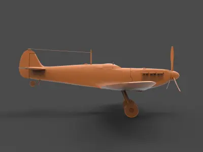Supermarine Spitfire 3D print model