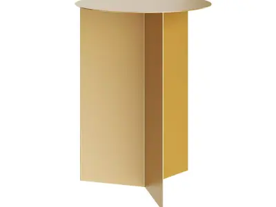 Slit Side Table Round High by Hay Free 3D model