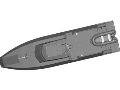 High speed boat  3D model