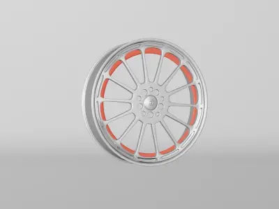 3d tyre and rim pack 3D model