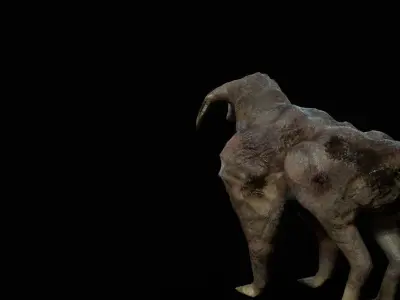 monster hells 2 alien scifi  Low-poly 3D model
