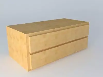 Chest of drawers DOORS HKOM2S 5 12 BRW Milano Oak 3D model