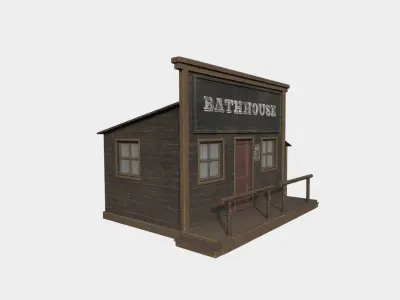 Bathhouse Store Low-poly 3D model