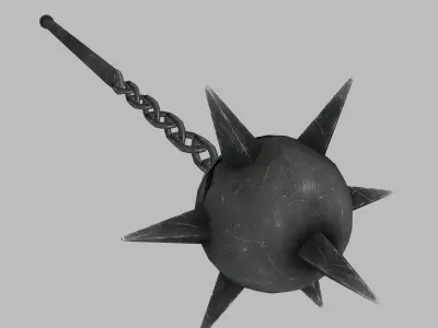 English flail mace 3D model