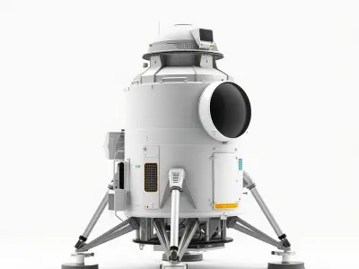 Apollo 11 Lunar Module 3D model pack Low-poly 3D model