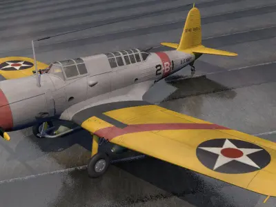 Vought SB2U Vindicator 3D model