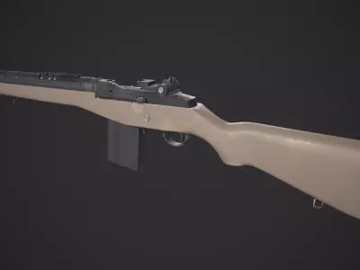 Springfield Armory M1A Low-poly 3D model
