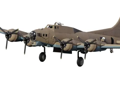 Boeing b-17 flying fortress 3D model