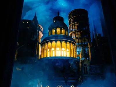 Dark Fantasy Building Kit 3D model