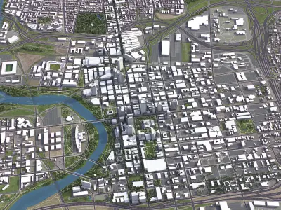 Columbus Low-poly 3D model