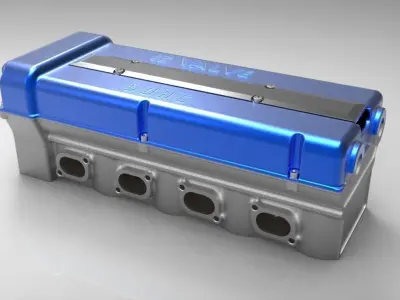 Engine head 3D model