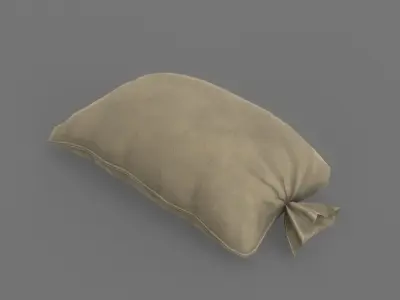 Sandbag Low Poly Low-poly 3D model