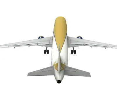 Lowpoly Airbus A320 Game Model Low-poly 3D model