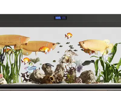 New style fish Chinese tank 3D model