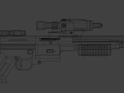 Star Wars A280C A295 Rebel Blaster Low-poly 3D model