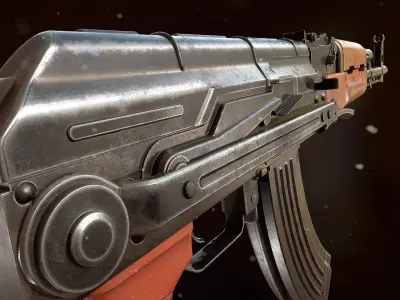 AKMS Rilfe Low-poly 3D model