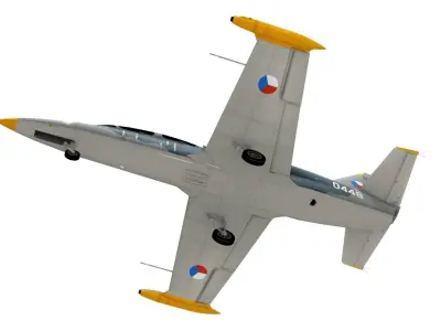 Lowpoly Aero L-39 Albatros Low-poly 3D model