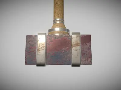 Fantasy Hammer - Medieval Style  Low-poly 3D model