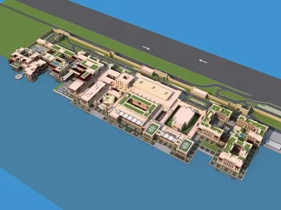 Dubai building 02 3D model