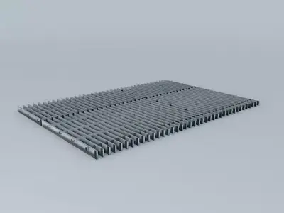 Grating metal floor Free 3D model