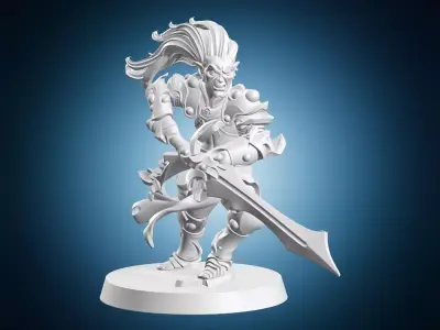 Githyanki Campione Statue 3D print model