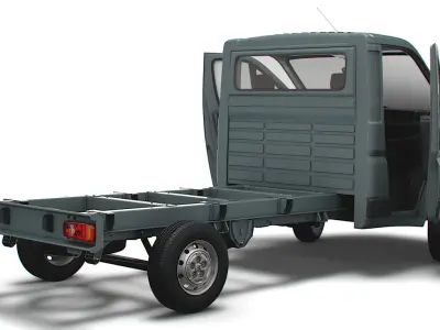 Peugeot Boxer Chassis Truck SCab 3450WB HQInterior 2023 3D model